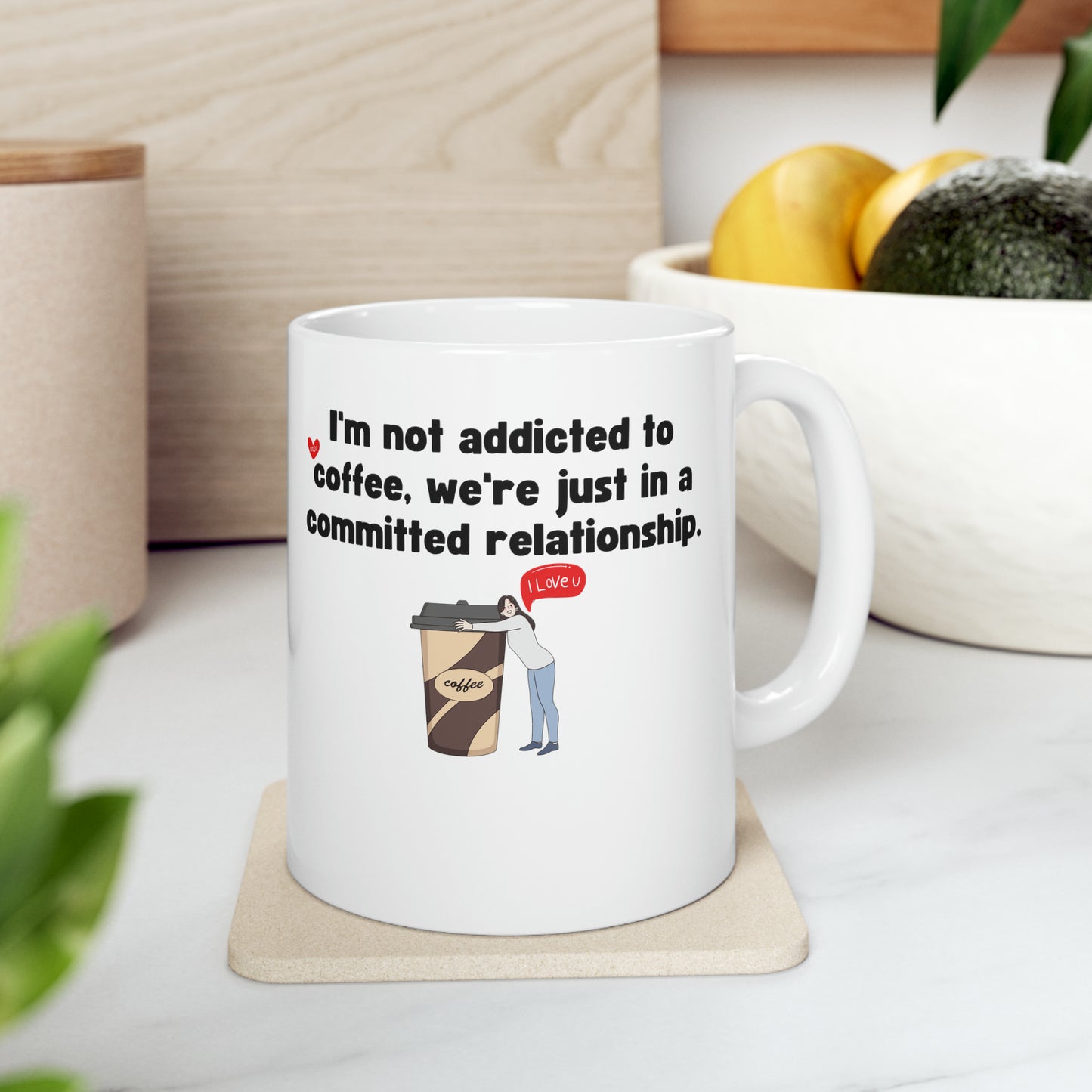 I'm not addicted to coffee mug, Coffee Lover Gift, Coffee Fanatic Mug, 11oz