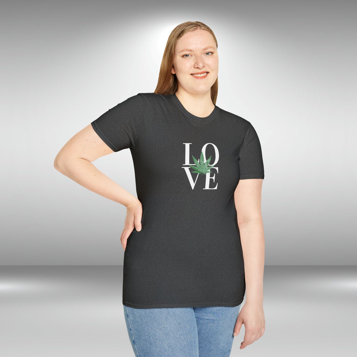 LOVE Cannabis T-Shirt Unisex Softstyle T-Shirt