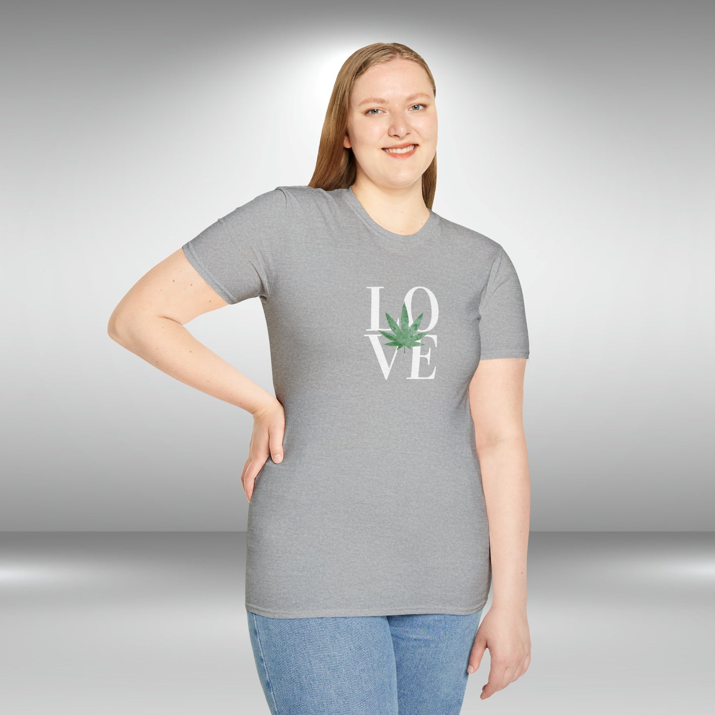 LOVE Cannabis T-Shirt Unisex Softstyle T-Shirt