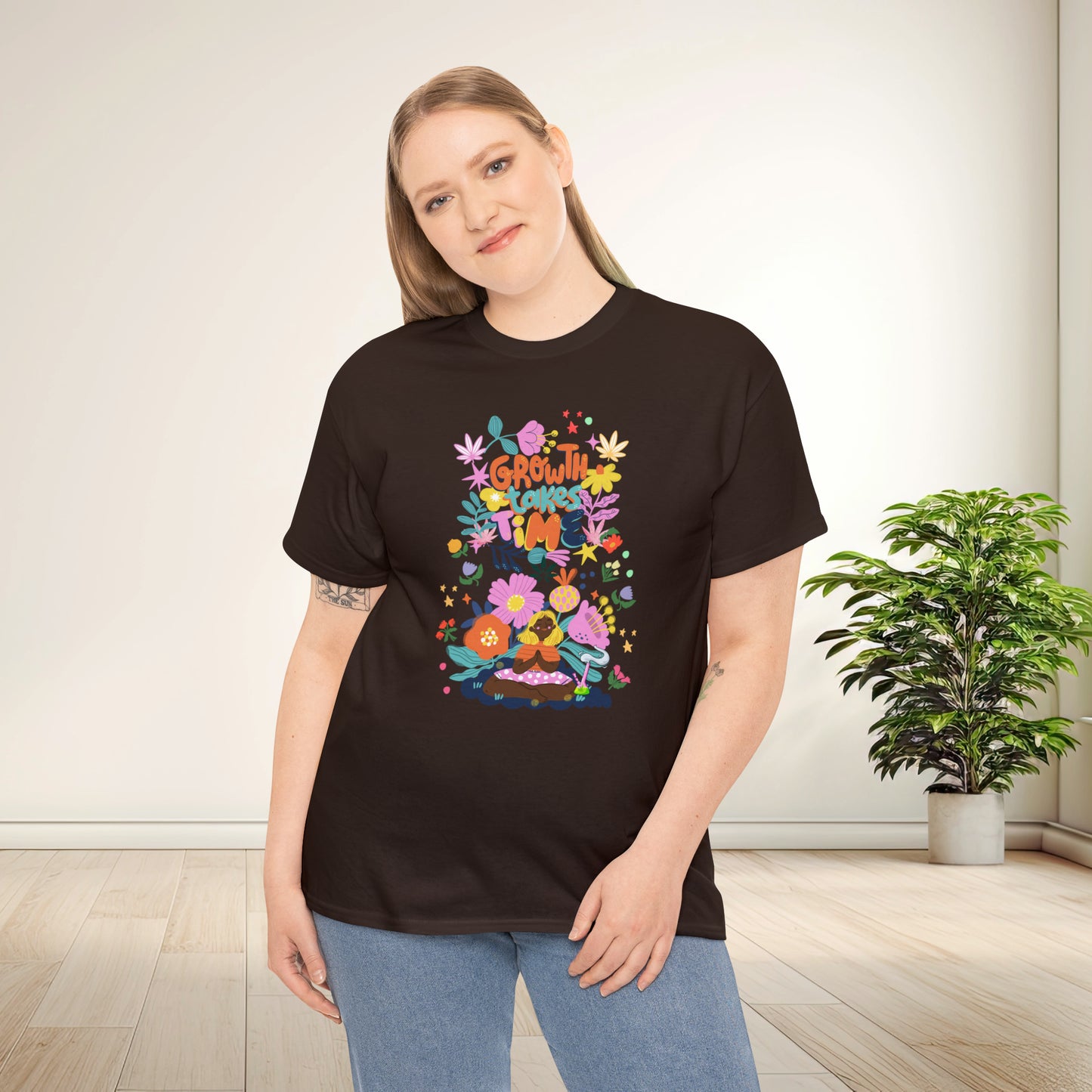 Growth Takes Time - Meditation T-shirt