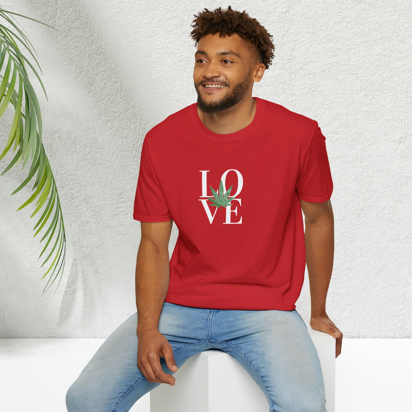 LOVE Cannabis T-Shirt Unisex Softstyle T-Shirt