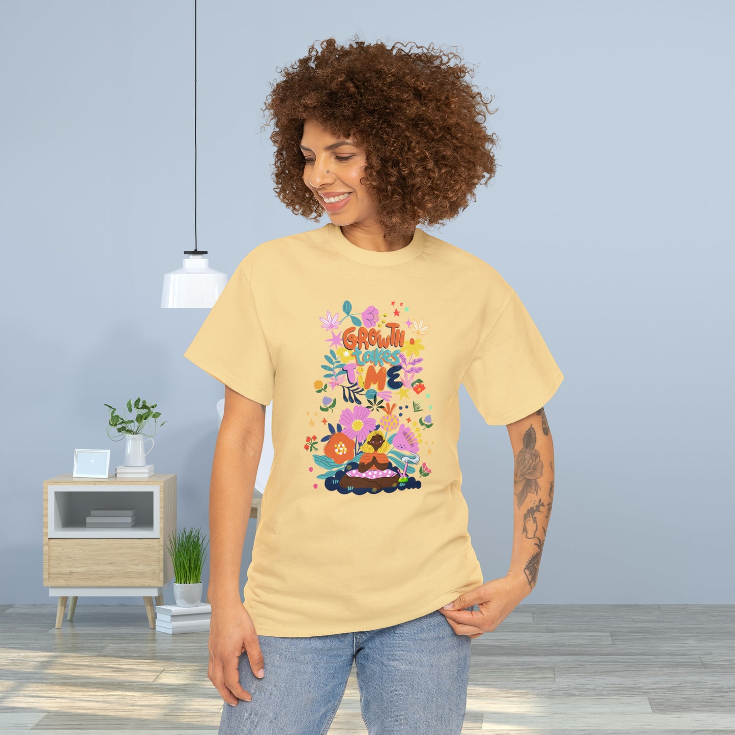 Growth Takes Time - Meditation T-shirt