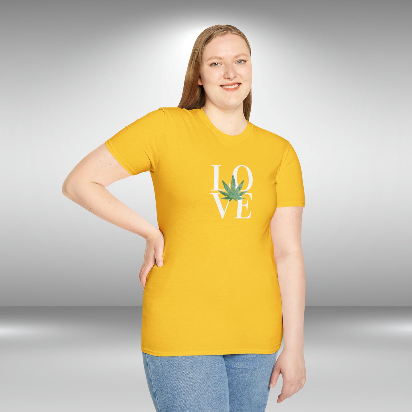 LOVE Cannabis T-Shirt Unisex Softstyle T-Shirt