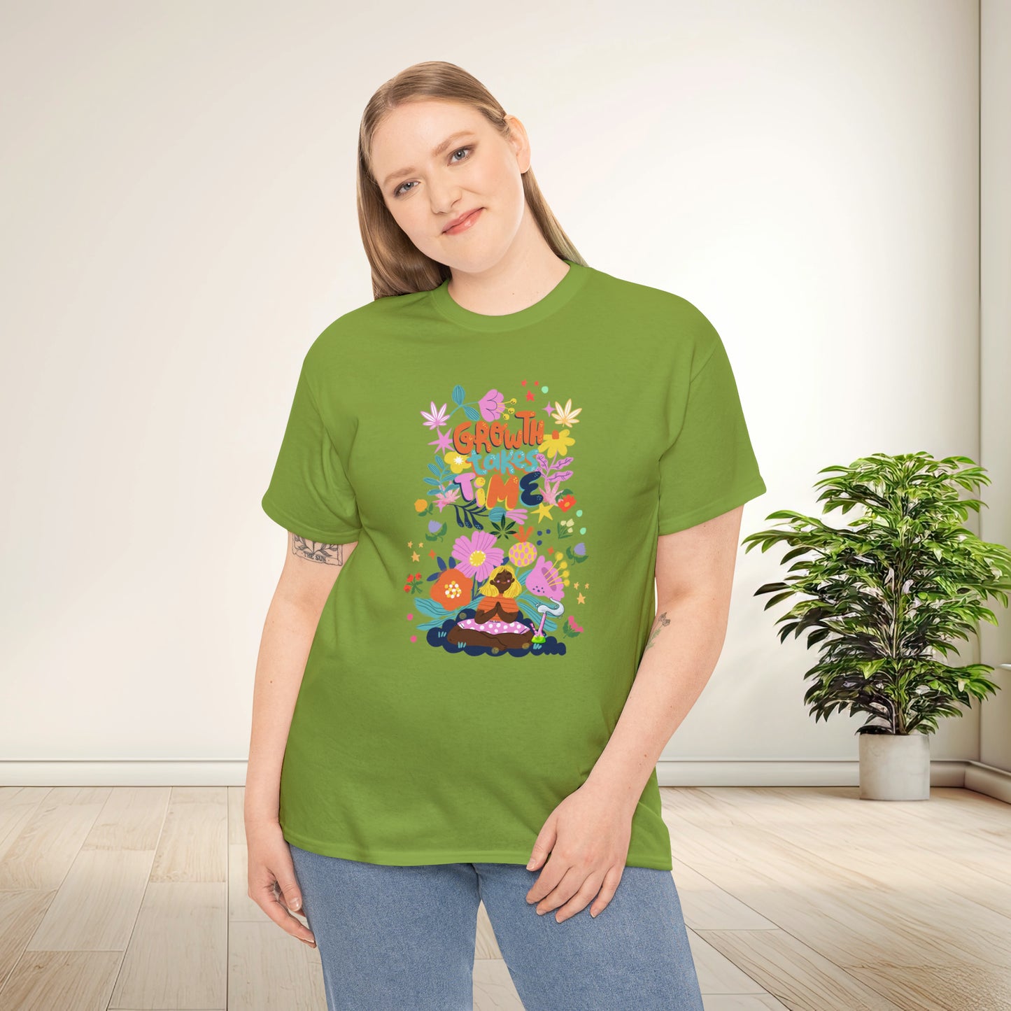 Growth Takes Time - Meditation T-shirt