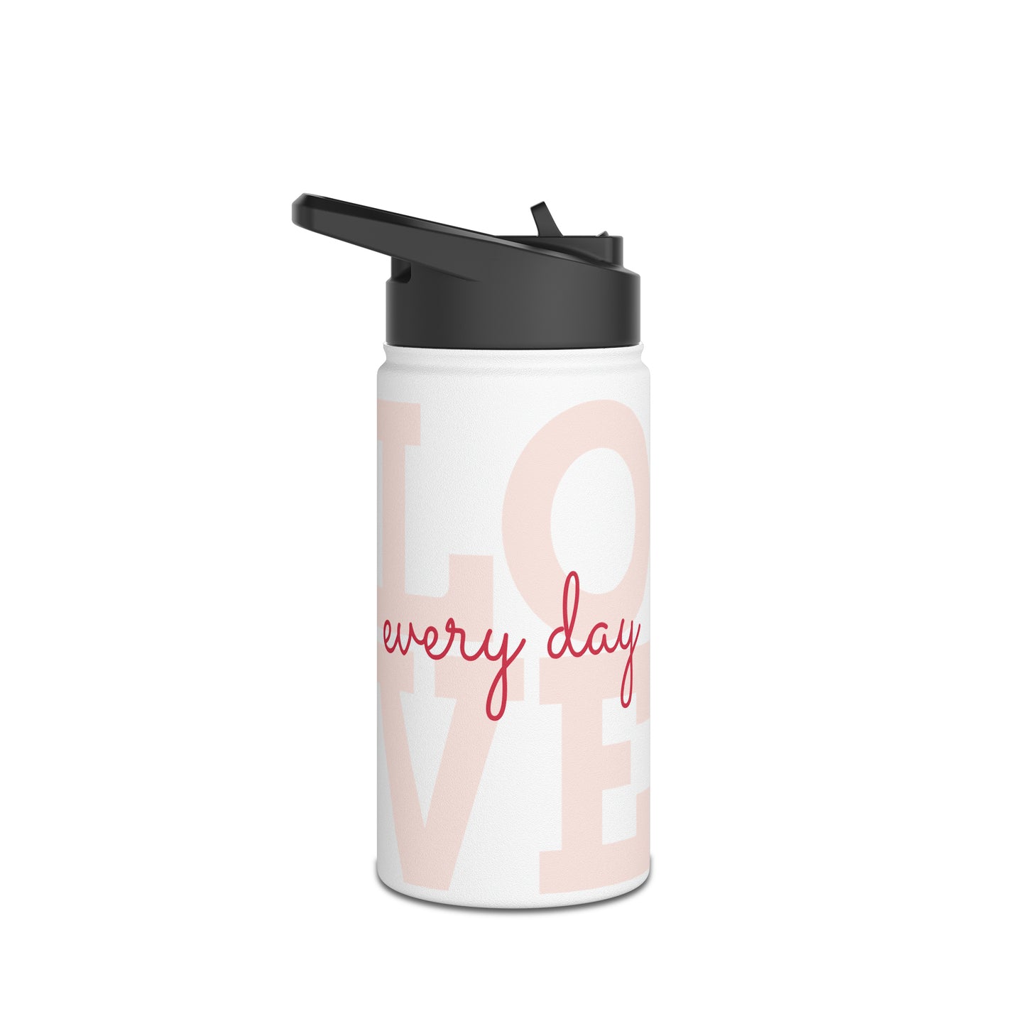 Love Everyday Stainless Steel Water Bottle, Standard Lid