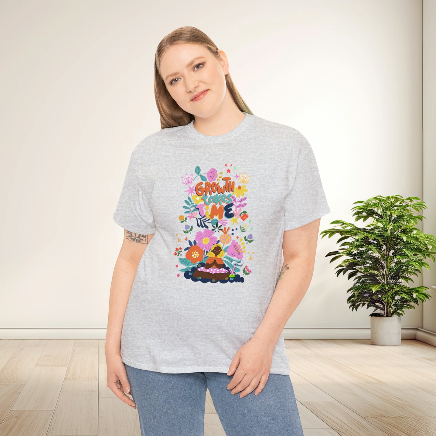 Growth Takes Time - Meditation T-shirt