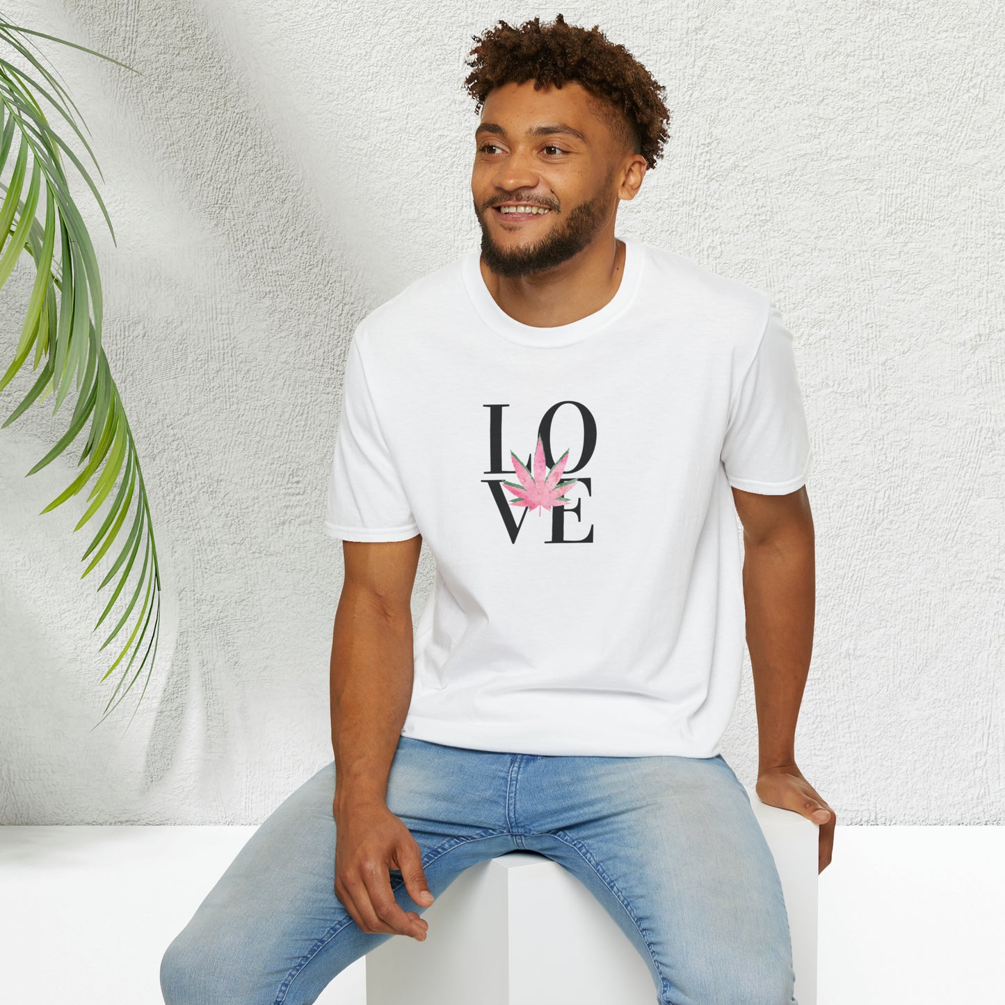 LOVE Cannabis T-Shirt Unisex Softstyle T-Shirt