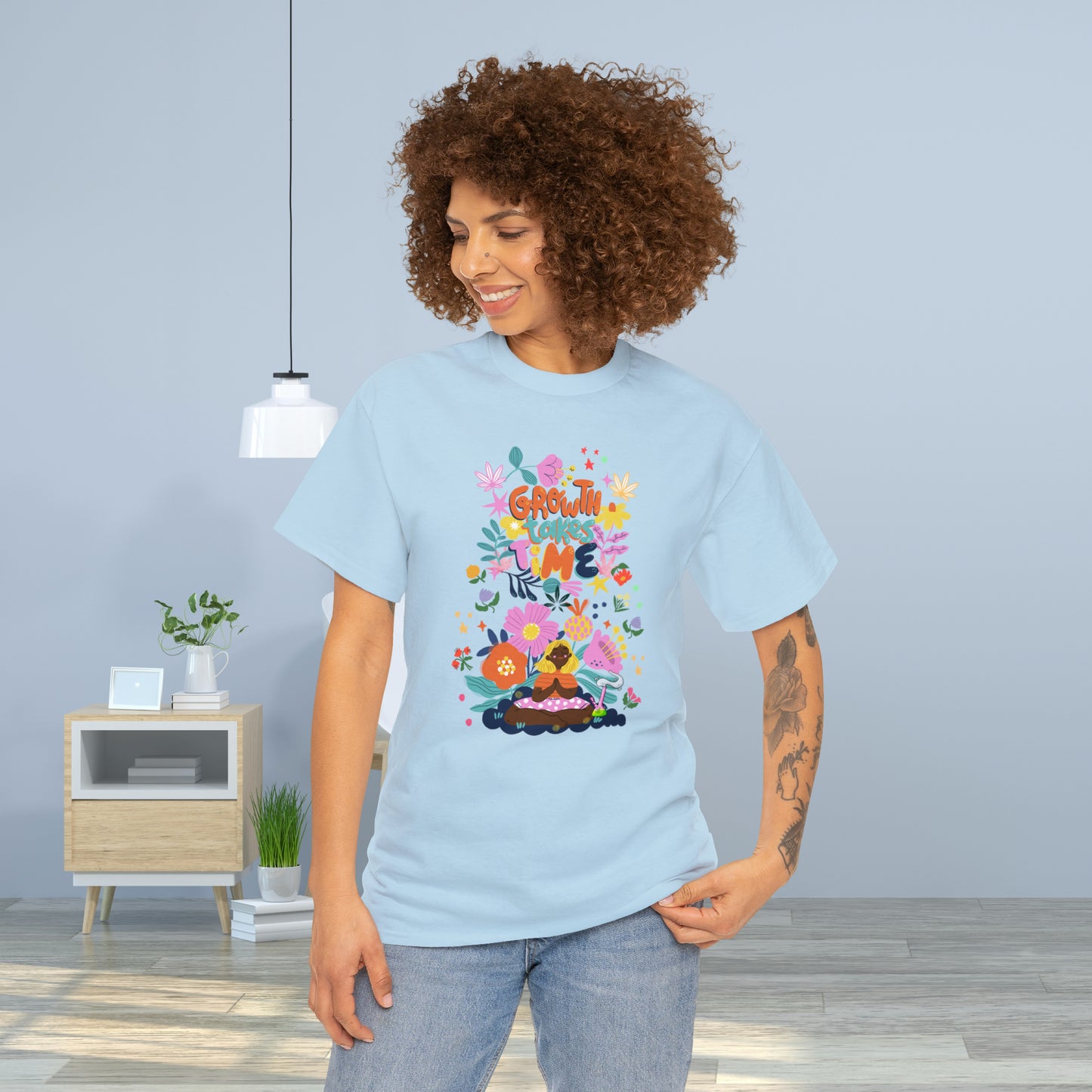 Growth Takes Time - Meditation T-shirt