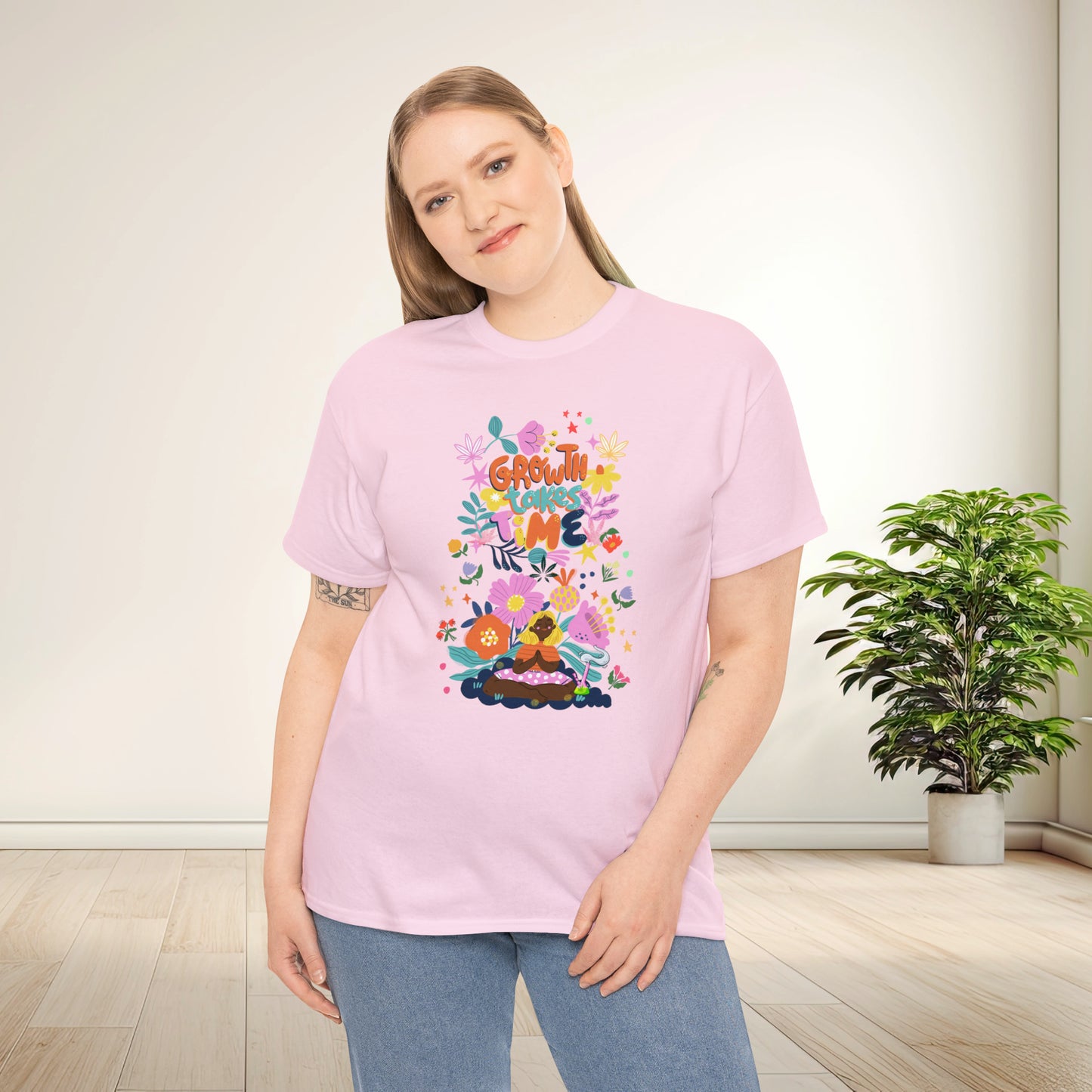 Growth Takes Time - Meditation T-shirt