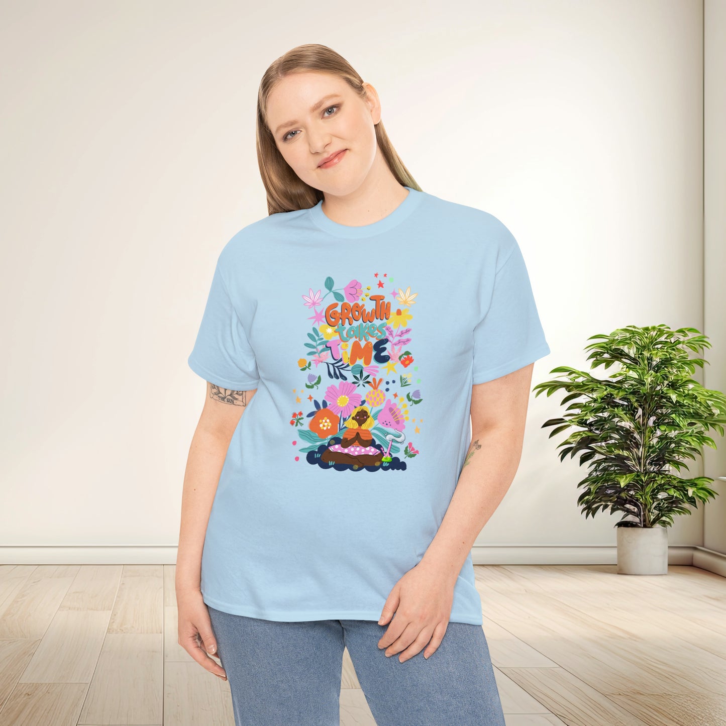 Growth Takes Time - Meditation T-shirt