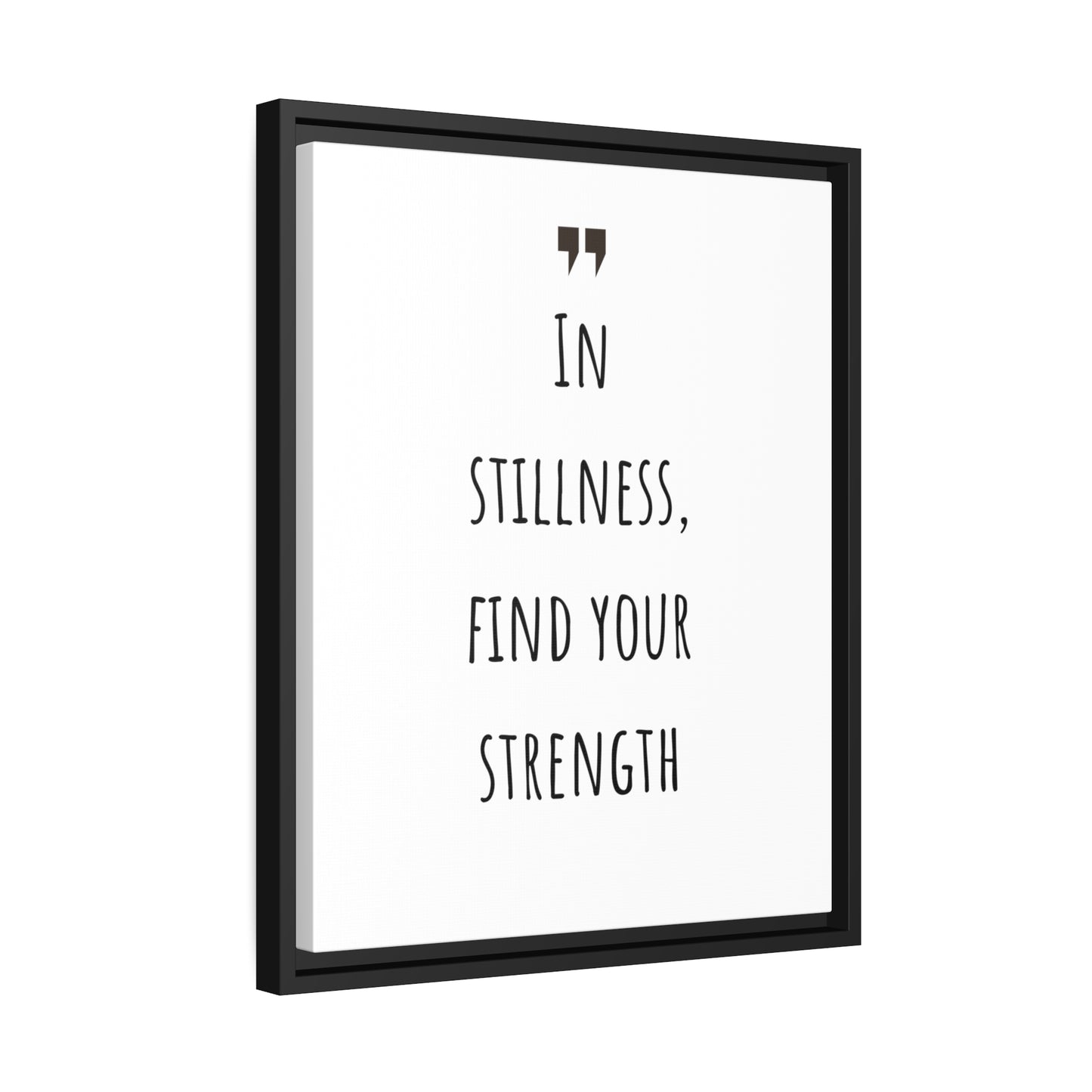 Inspiration Print Gift, Motivational Matte Canvas, Black Frame, Find Your Strength