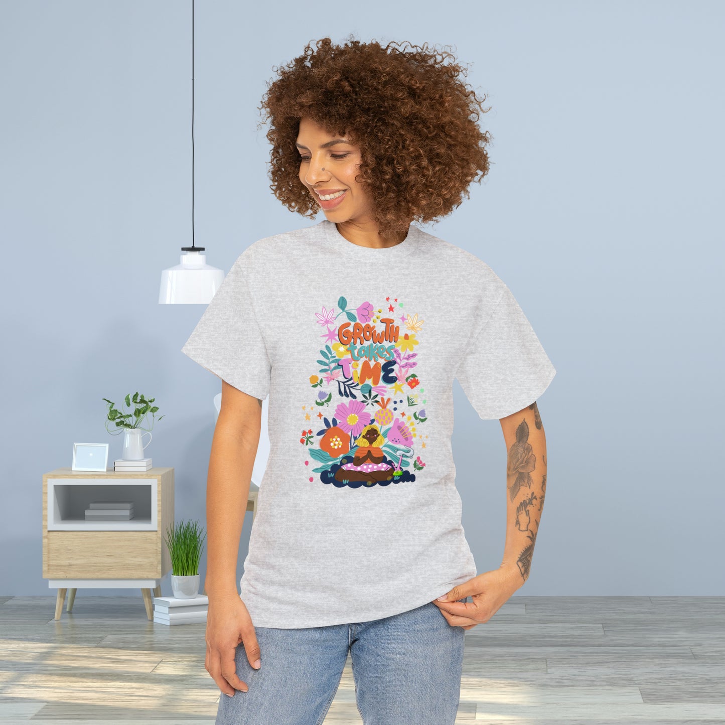 Growth Takes Time - Meditation T-shirt