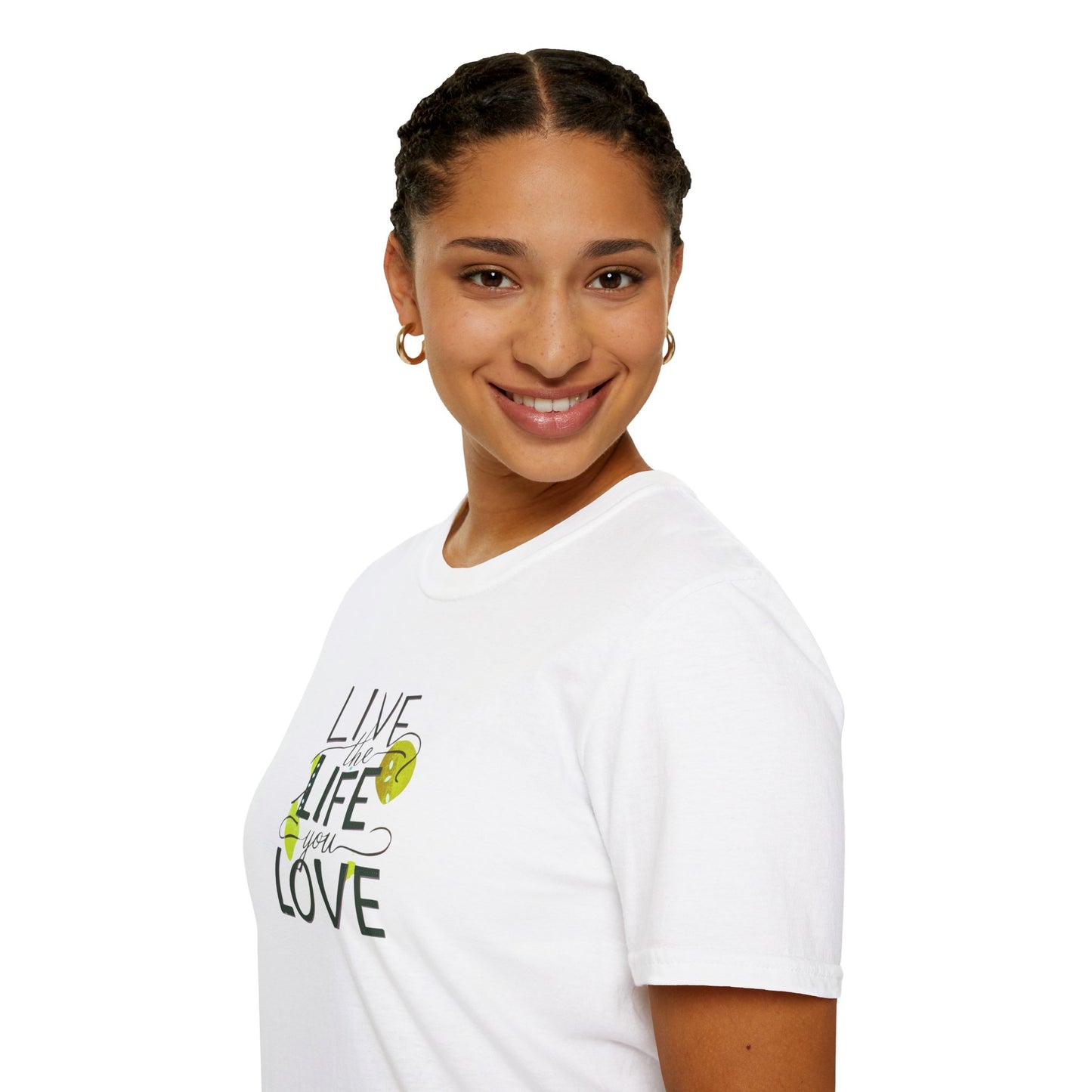 Live the Life You Love T-Shirt, Love Your Life Gift T-Shirt, Inspirational Unisex Softstyle T-Shirt